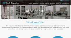 Desktop Screenshot of alb-granite.com